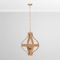 Sarmiento Pendant Natural/Gold - Ornate Home