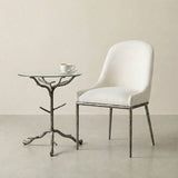 Sarna Gunmetal Side Table - Ornate Home