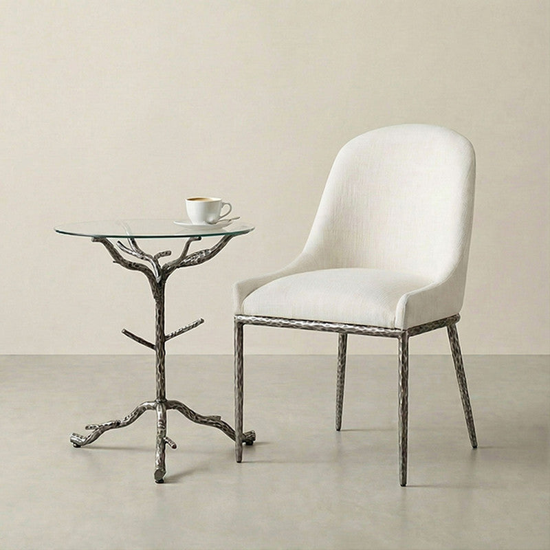 Sarna Gunmetal Side Table - Ornate Home