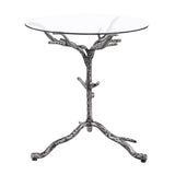 Sarna Gunmetal Side Table - Ornate Home