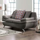 Sarnen Dark Gray Loveseat - Ornate Home