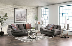 Sarnen Dark Gray Loveseat - Ornate Home