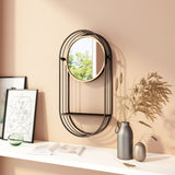 Saroni Antique Gray Mirror Shelf