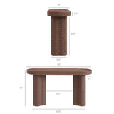 Sarova Mocha 59 Inch Natural Rattan Console Table