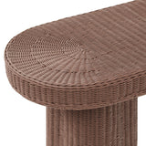Sarova Mocha 59 Inch Natural Rattan Console Table