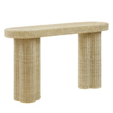 Sarova Natural 59 Inch Rattan Console Table