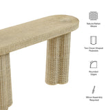 Sarova Natural 59 Inch Rattan Console Table