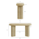 Sarova Natural 59 Inch Rattan Console Table