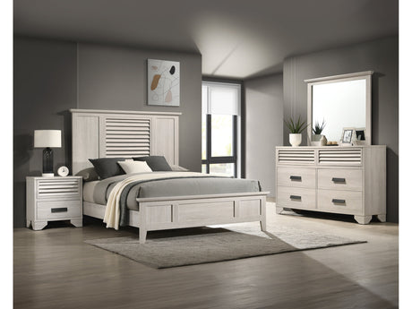 Sarter White Panel Bedroom Set - Ornate Home