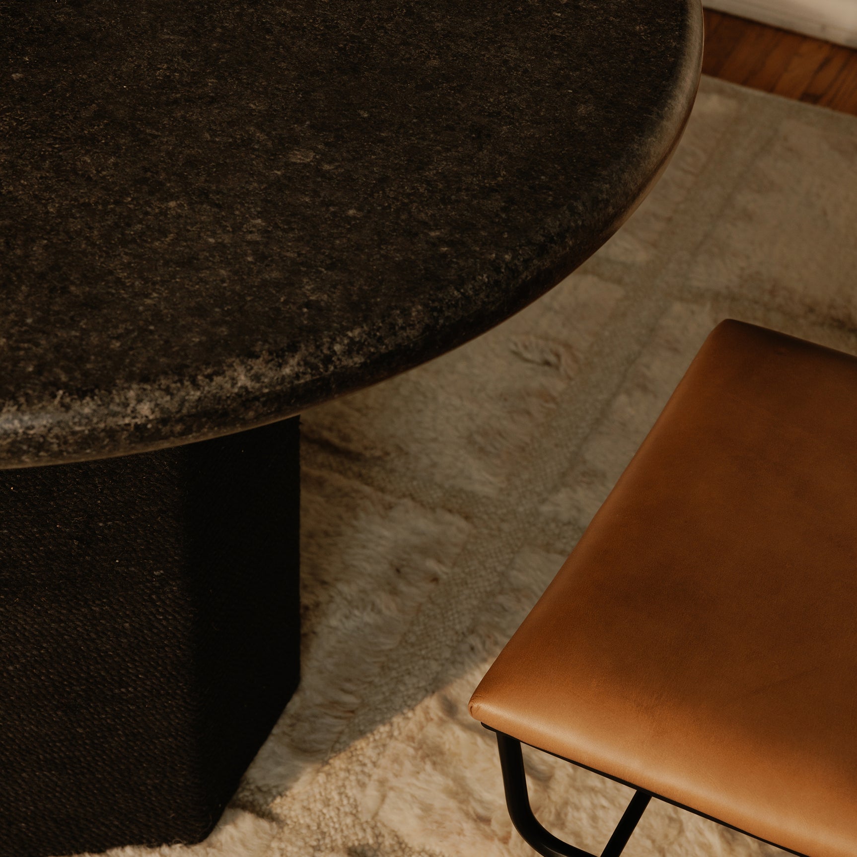 Sartoria Black Granite Dining Table - Ornate Home