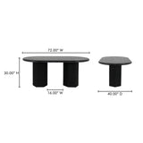 Sartoria Black Granite Dining Table - Ornate Home