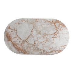 Sartoria Breccia Marble/Natural Dining Table - Ornate Home