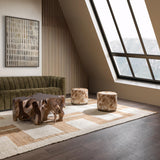 Sasha Canyon Dust Ottoman - Ornate Home