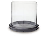 Saskia Clear/Black Candle Holder (Online Special Price) - Ornate Home