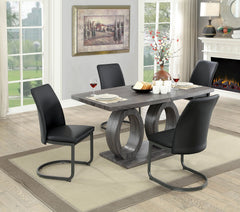 Saskia Gray 7 Pc. Dining Room Set - Ornate Home