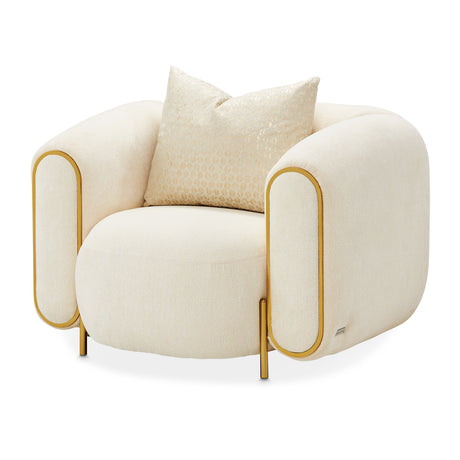 Sassani Gold/Crepe Accent Chair - Ornate Home