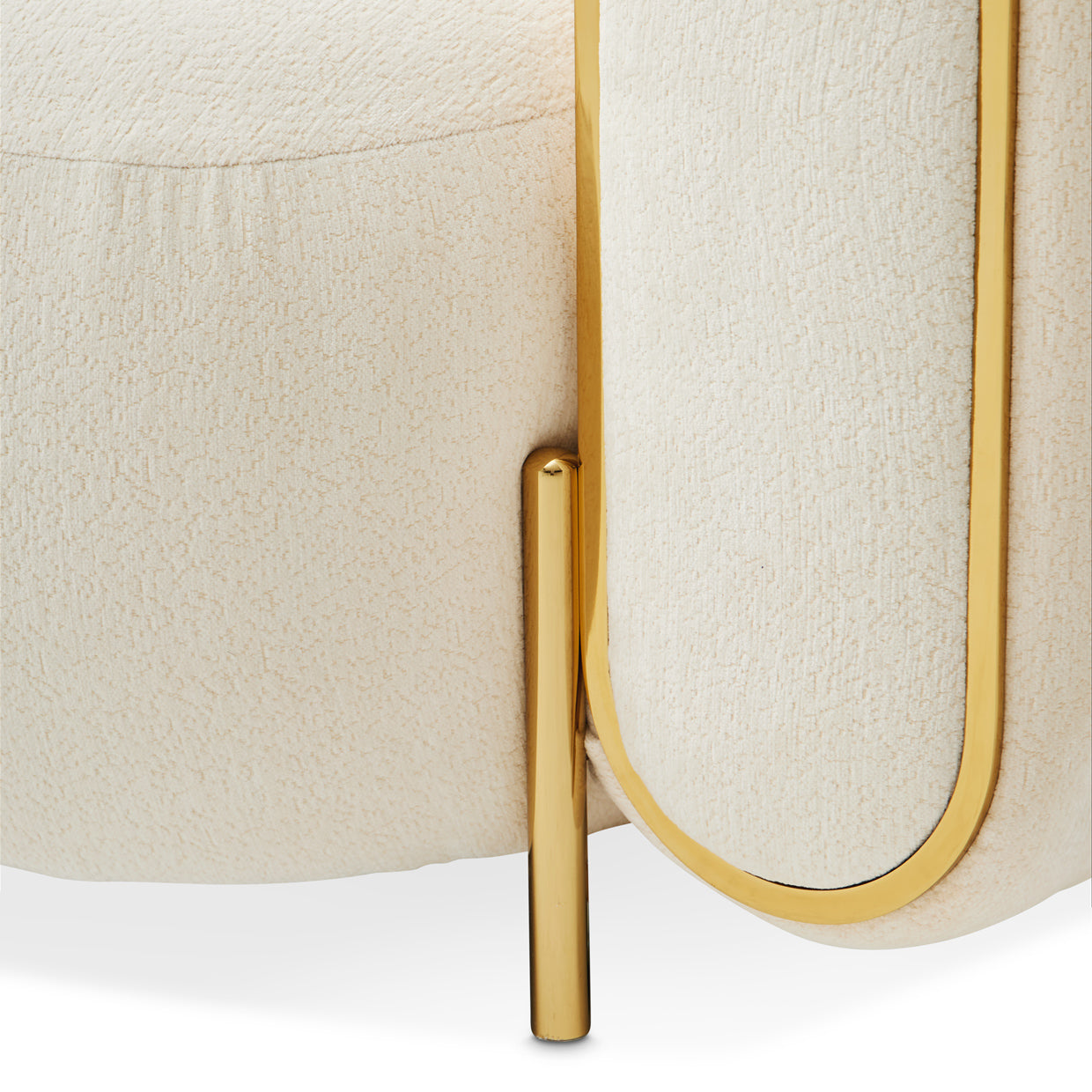Sassani Gold/Crepe Accent Chair - Ornate Home
