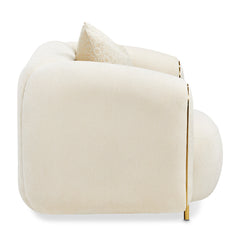 Sassani Gold/Crepe Accent Chair - Ornate Home