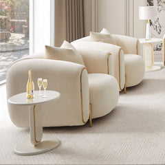 Sassani Gold/Crepe Accent Chair - Ornate Home
