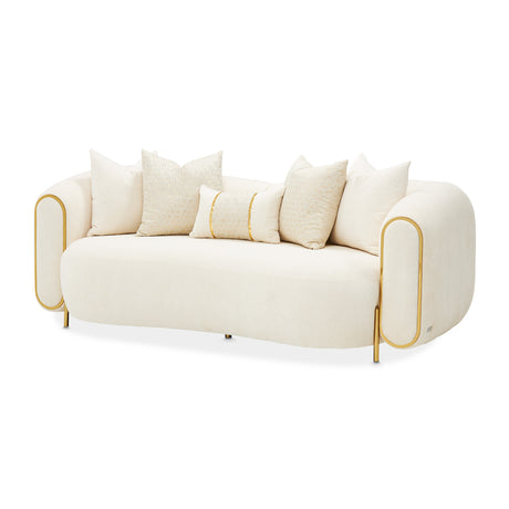 Sassani Gold/Crepe Loveseat - Ornate Home