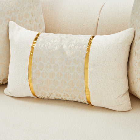 Sassani Gold/Crepe Loveseat - Ornate Home