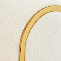 Sassani Gold/Crepe Loveseat - Ornate Home