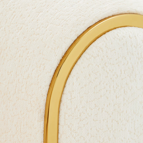 Sassani Gold/Crepe Loveseat - Ornate Home