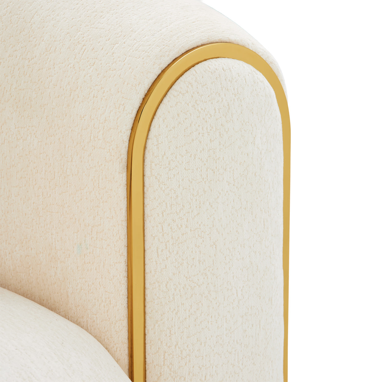 Sassani Gold/Crepe Loveseat - Ornate Home