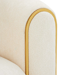 Sassani Gold/Crepe Loveseat - Ornate Home