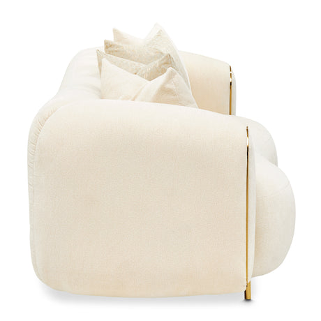 Sassani Gold/Crepe Loveseat - Ornate Home