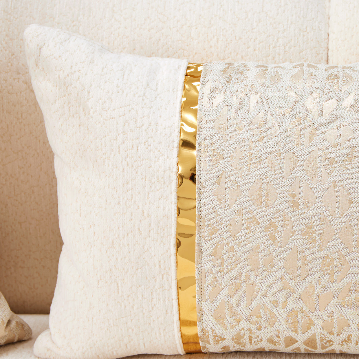 Sassani Gold/Crepe Sofa - Ornate Home