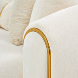 Sassani Gold/Crepe Sofa - Ornate Home