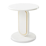 Sassani Pearl White Accent Table - Ornate Home