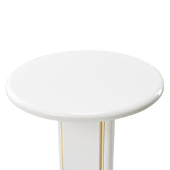 Sassani Pearl White Accent Table - Ornate Home