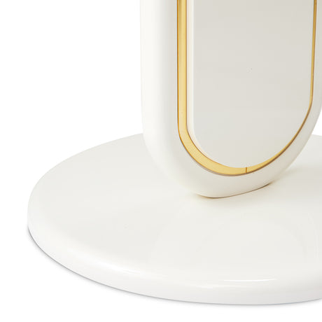 Sassani Pearl White Accent Table - Ornate Home