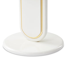 Sassani Pearl White Accent Table - Ornate Home