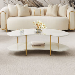 Sassani Pearl White Cocktail Table - Ornate Home