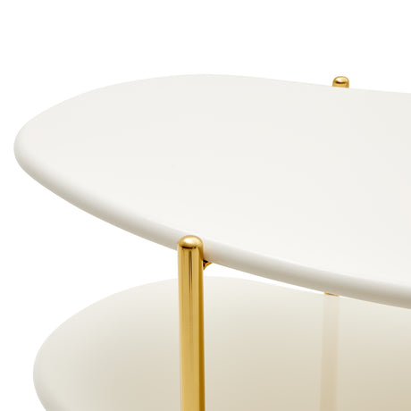 Sassani Pearl White Cocktail Table - Ornate Home