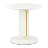 Sassani Pearl White End Table - Ornate Home