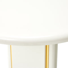 Sassani Pearl White End Table - Ornate Home
