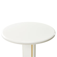 Sassani Pearl White End Table - Ornate Home