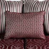 Sassari Burgundy Loveseat - Ornate Home