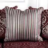 Sassari Burgundy Loveseat - Ornate Home