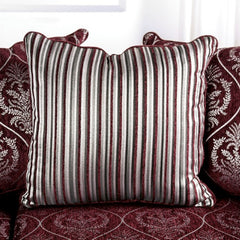 Sassari Burgundy Loveseat - Ornate Home