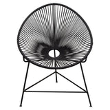 Sativa Black Accent Chair (Set of 2) - Ornate Home