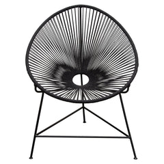 Sativa Black Accent Chair (Set of 2) - Ornate Home