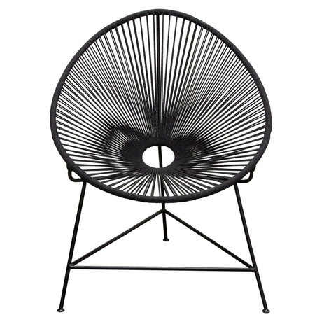 Sativa Black Accent Chair (Set of 2) - Ornate Home