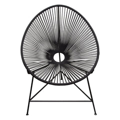Sativa Black Accent Chair (Set of 2) - Ornate Home