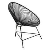 Sativa Black Accent Chair (Set of 2) - Ornate Home