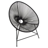 Sativa Black Accent Chair (Set of 2) - Ornate Home